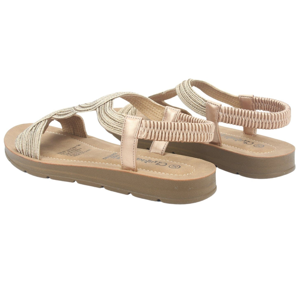 Sandalia Chalada Mujer Quina-2 Dorado Plano Sandalias Chalada 