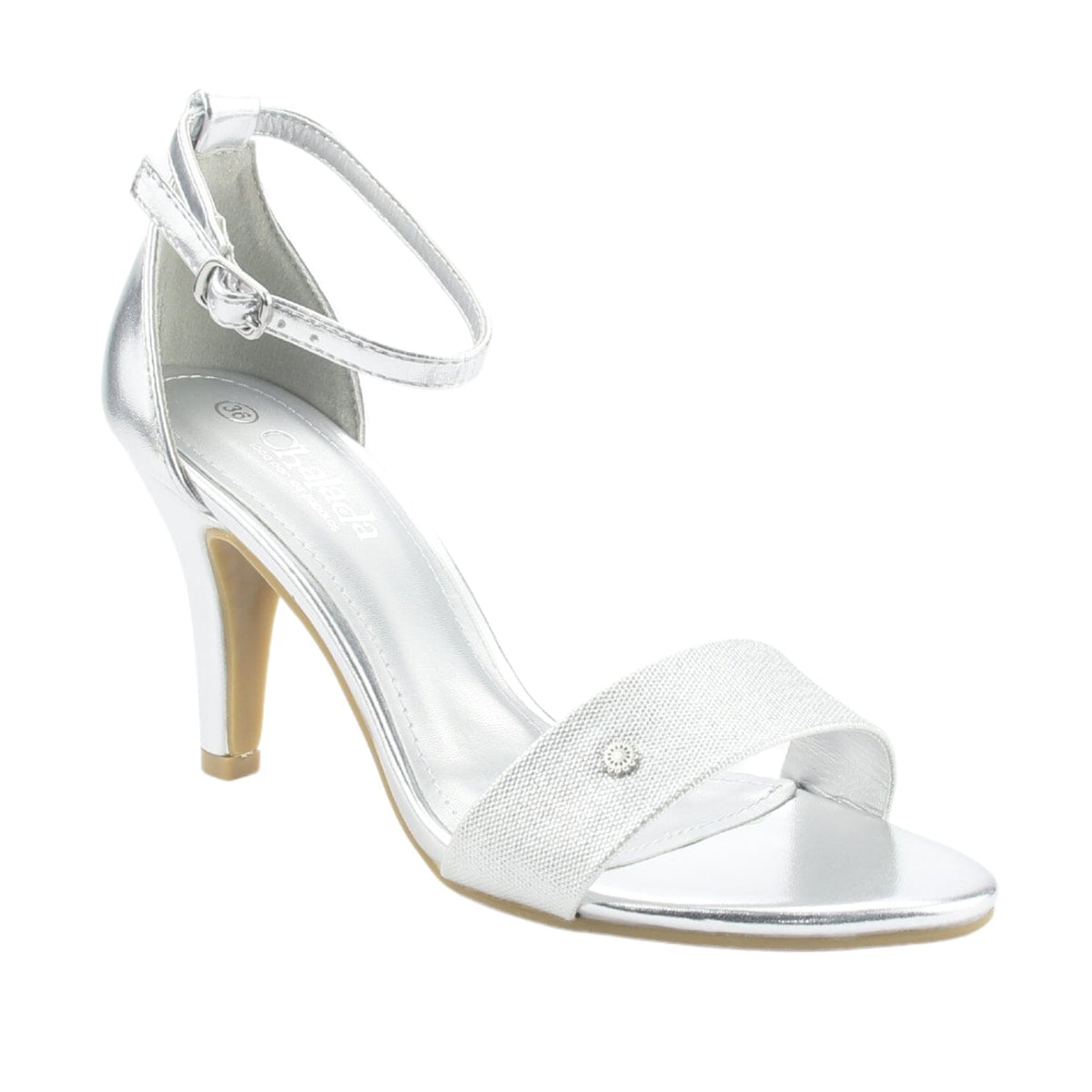 Sandalia Chalada Mujer Soul-1 Plateado Fiesta Sandalias Chalada 