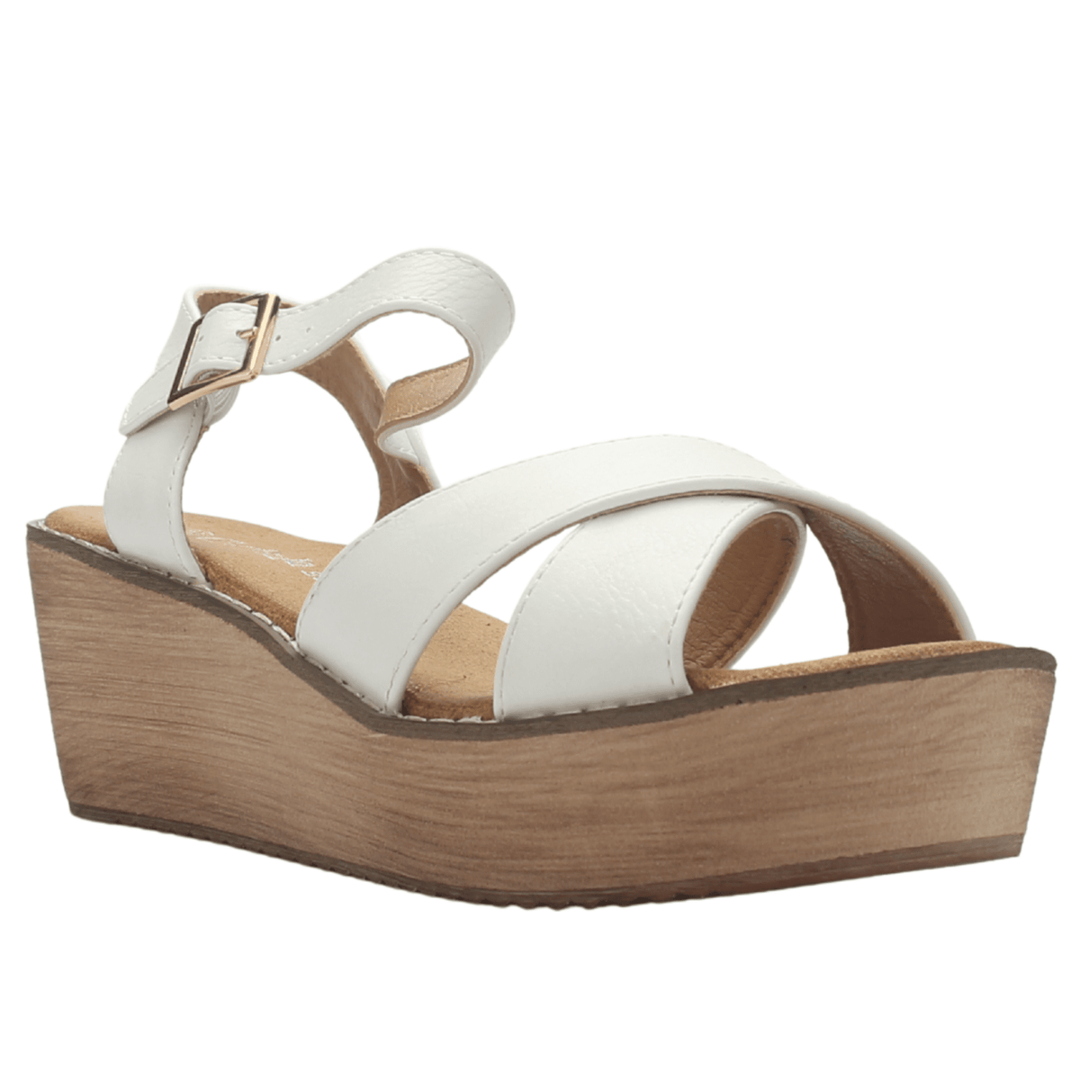 Sandalia Chalada Mujer Tala-1 Blanco Plataforma Sandalias Chalada 