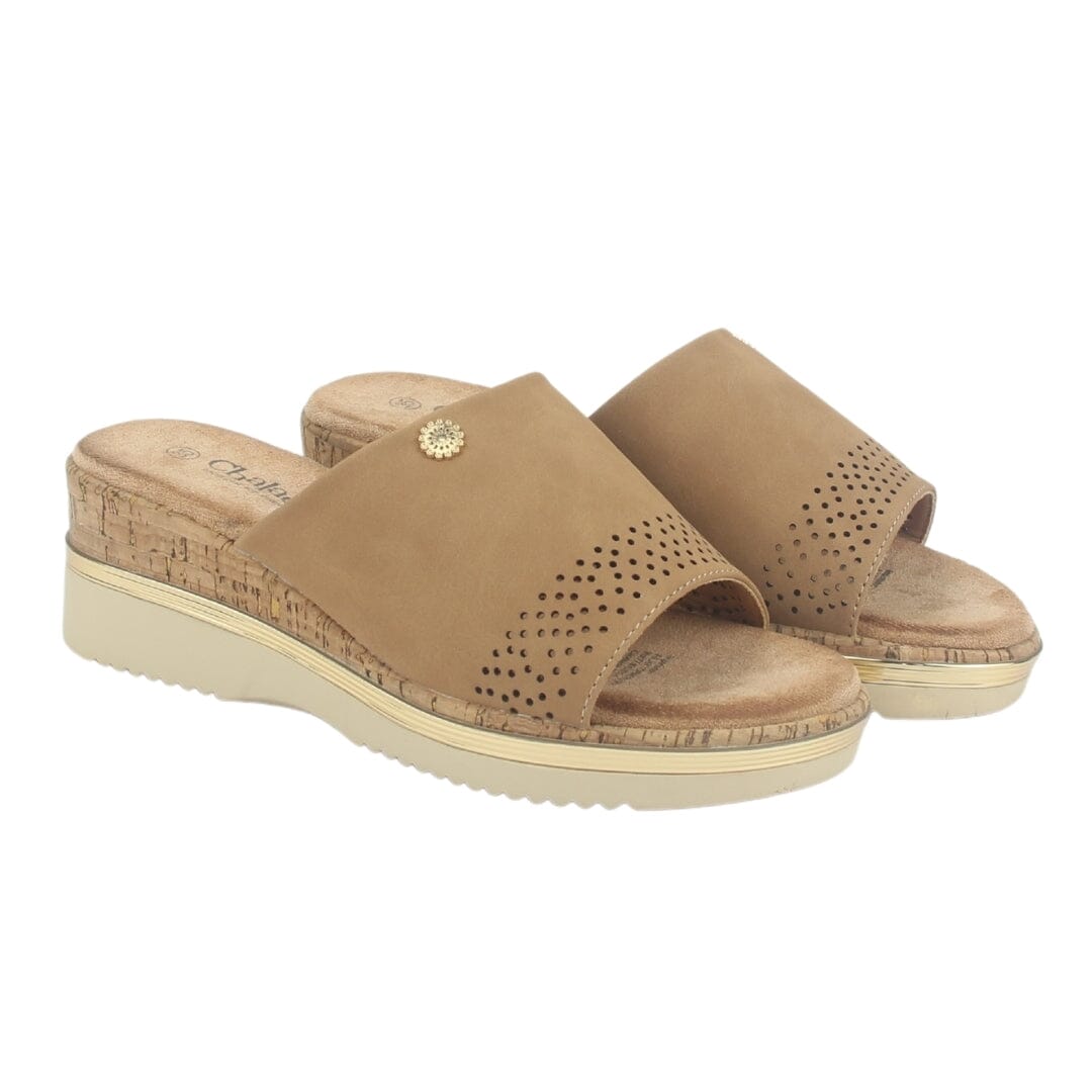 Sandalia Chalada Mujer Tera-1 Beige Plataforma Sandalias Chalada 