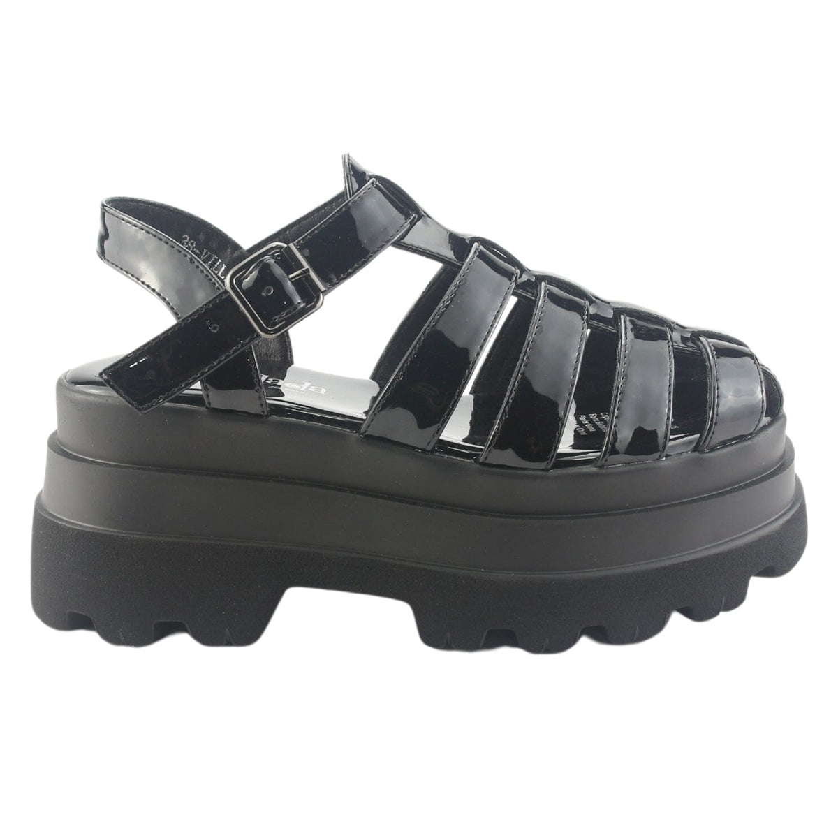 Sandalia Chalada Mujer Villa-11 Negro Casual Sandalias Plataforma Chalada 