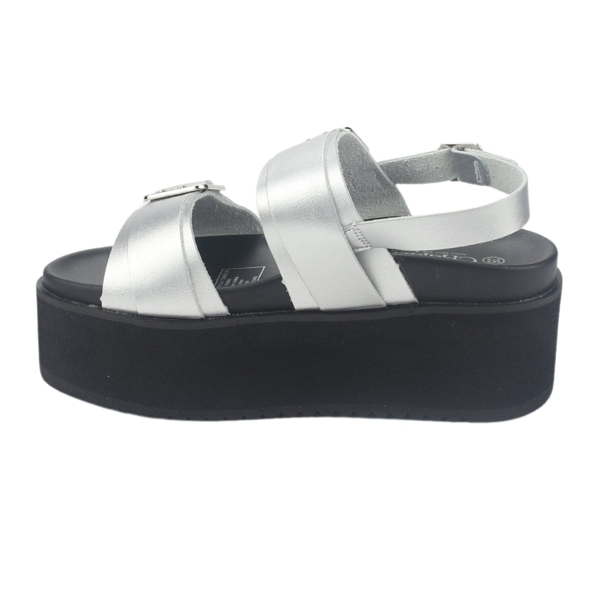 Sandalia Chalada Mujer Viru-31 Plateado Plataforma Sandalias Chalada 