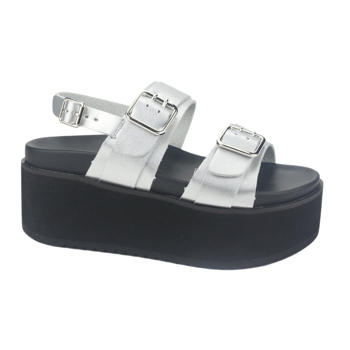 Sandalia Chalada Mujer Viru-31 Plateado Plataforma Sandalias Chalada 