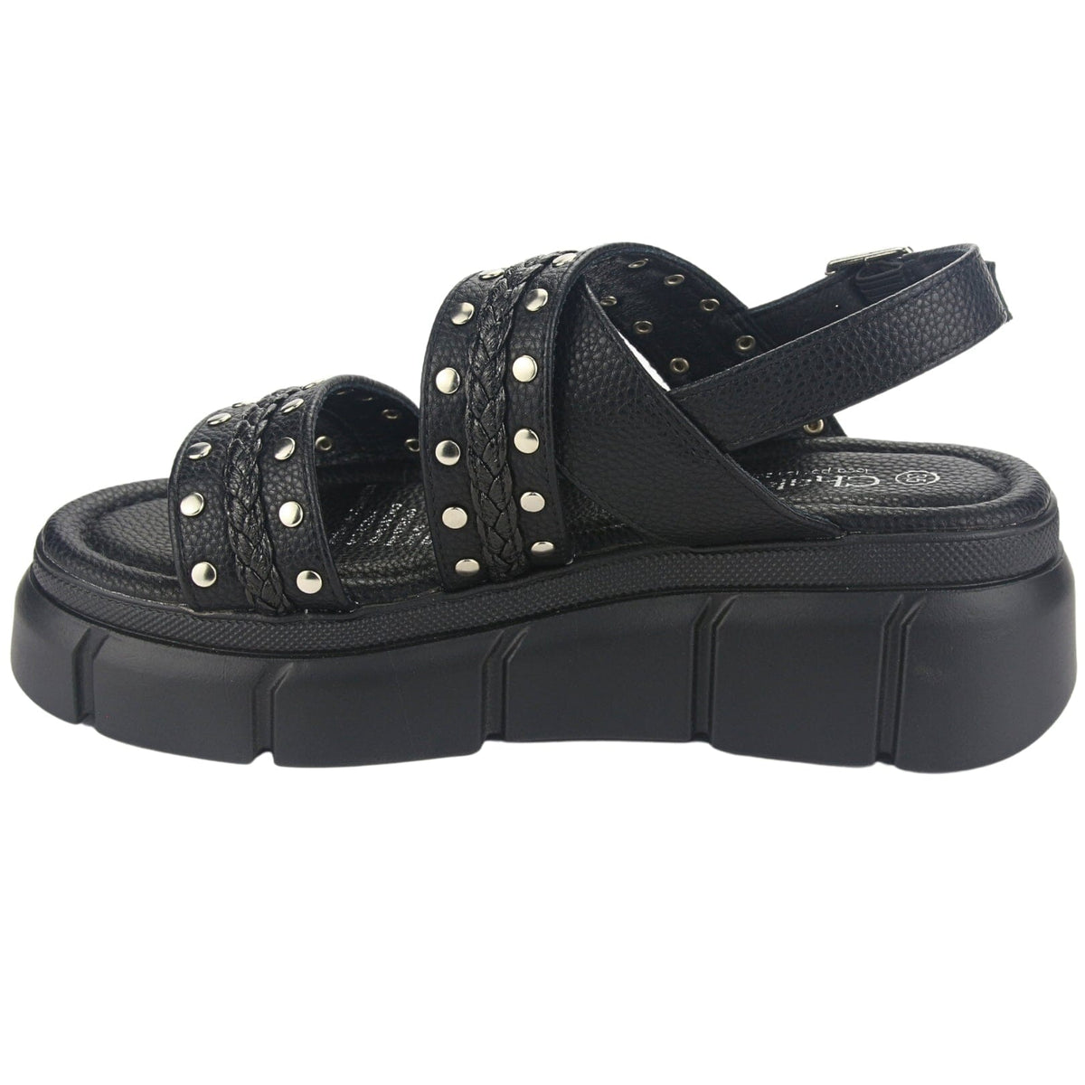 Sandalia Chalada Mujer Visa-2 Negro Casual Sandalias Plataforma Chalada 