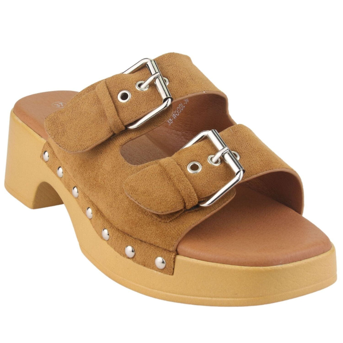 Sandalia Chalada Mujer Woodl-30 Camel Casual Sandalias Taco Chalada 