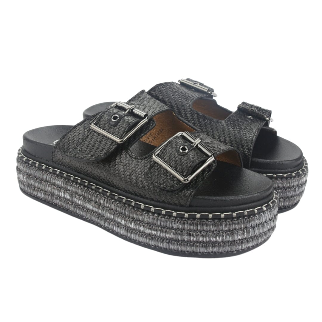 Sandalia Chalada Mujer Yukon-15 Negro Plataforma Poki Sandalias Chalada 