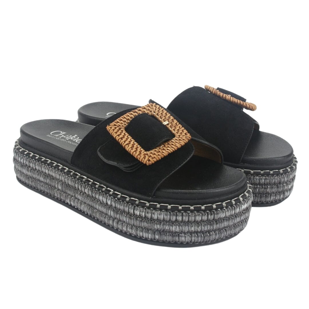 Sandalia Chalada Mujer Yukon-16 Negro Plataforma Poki Sandalias Chalada 