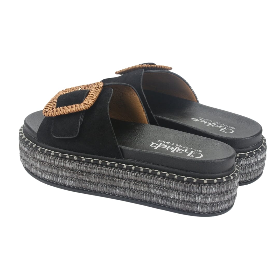 Sandalia Chalada Mujer Yukon-16 Negro Plataforma Poki Sandalias Chalada 