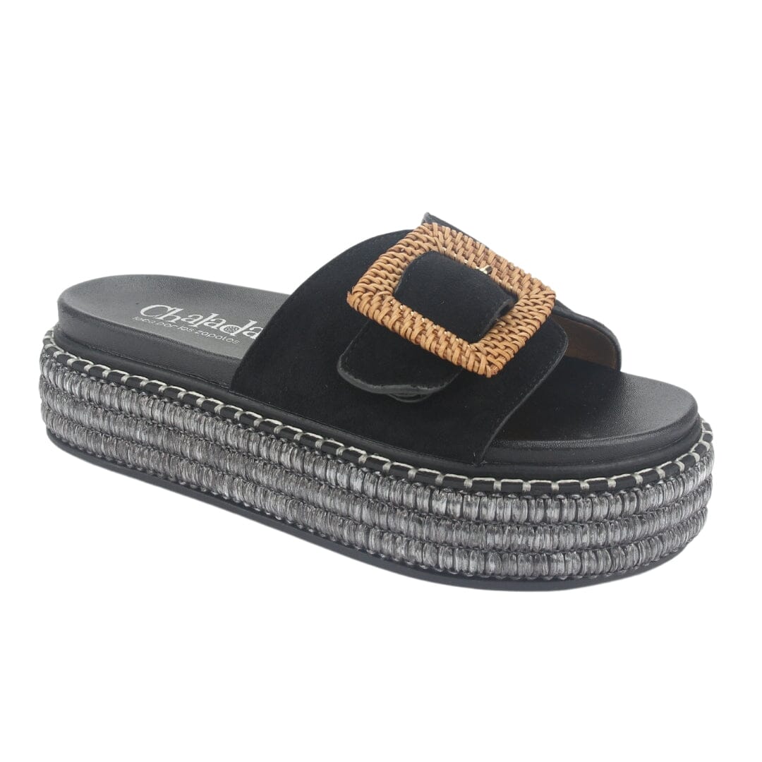 Sandalia Chalada Mujer Yukon-16 Negro Plataforma Poki Sandalias Chalada 