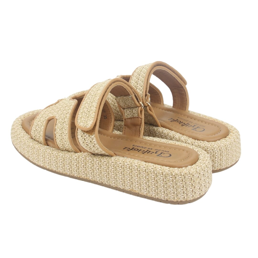 Sandalia Chalada Mujer Yukonl-17 Beige Plataforma Poki Sandalias Chalada 