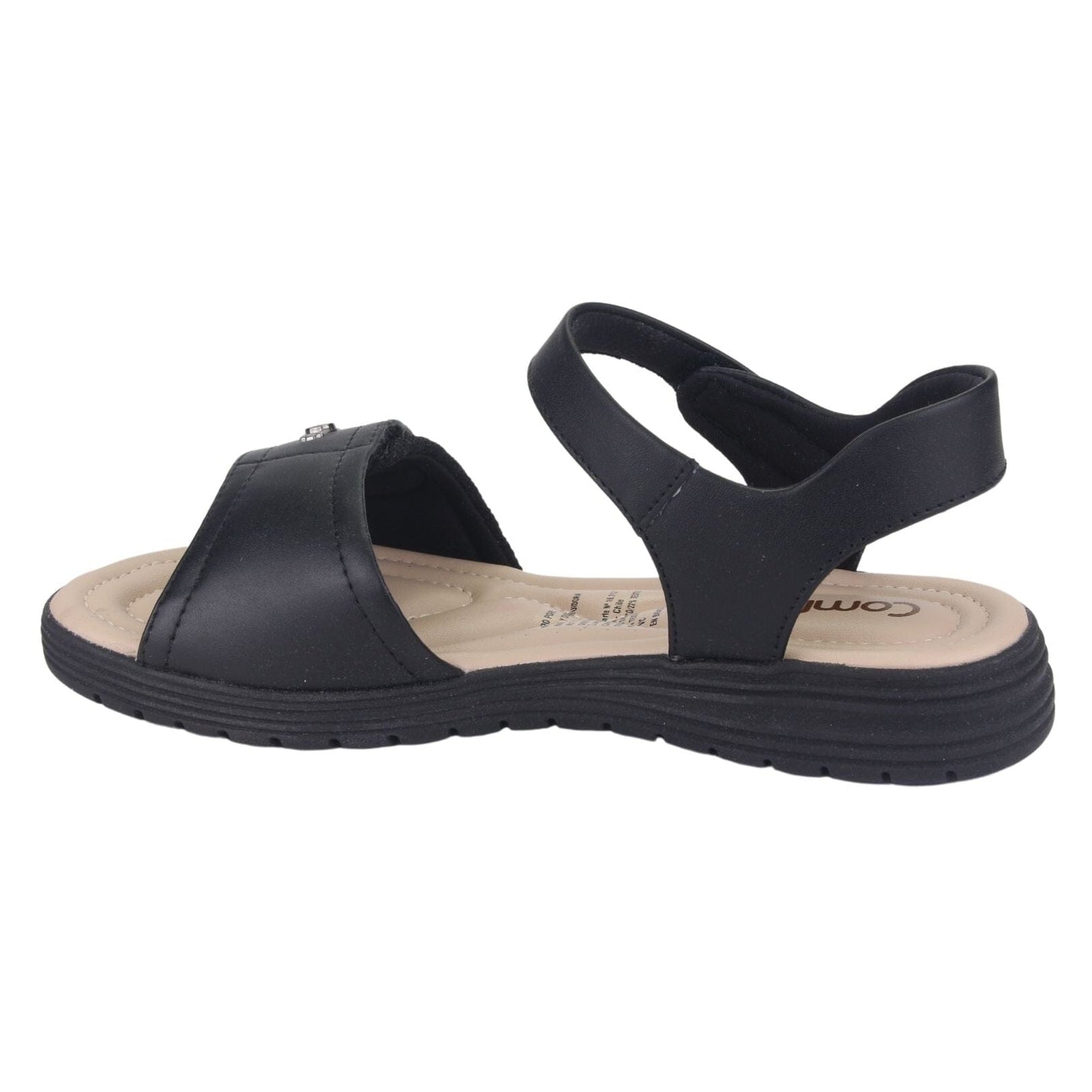 Sandalia Comfortflex Mujer 2251403 Negro Moda Sandalias Comfortflex 