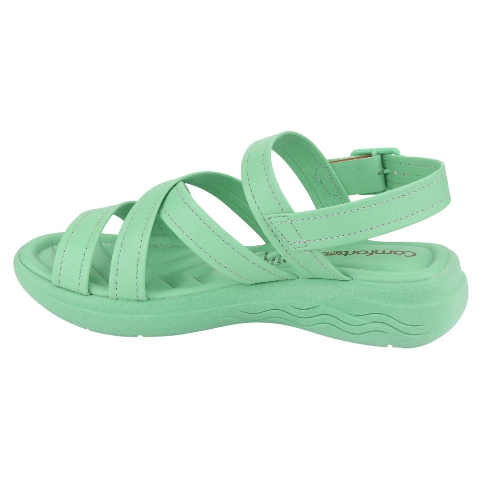 Sandalia Comfortflex Mujer 2261401 Verde Moda Sandalias Comfortflex 