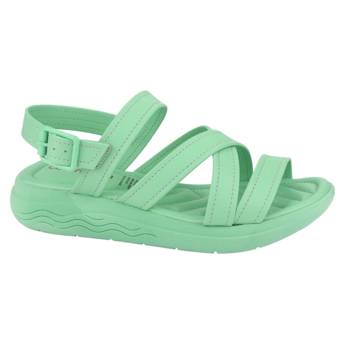 Sandalia Comfortflex Mujer 2261401 Verde Moda Sandalias Comfortflex 