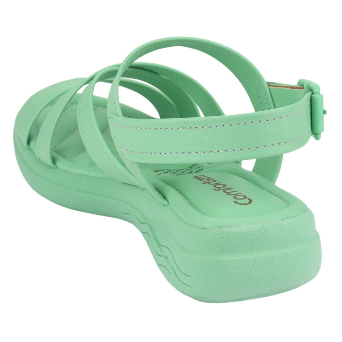 Sandalia Comfortflex Mujer 2261401 Verde Moda Sandalias Comfortflex 