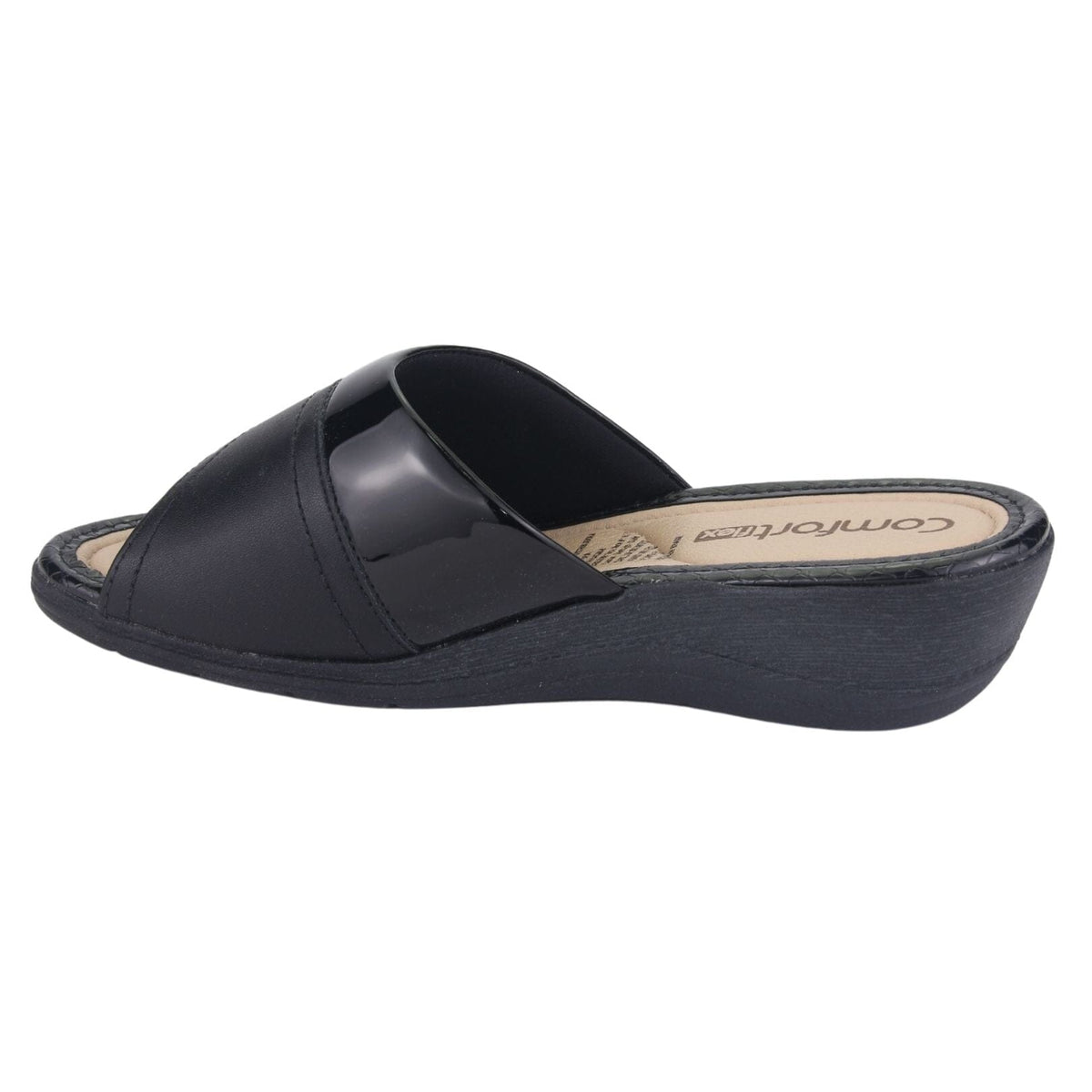 Sandalia Comfortflex Mujer 2296401 Negro Moda Sandalias Comfortflex 