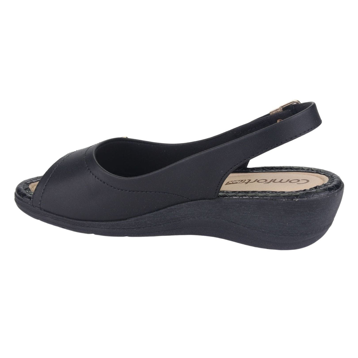 Sandalia Comfortflex Mujer 2296402 Negro Moda Sandalias Comfortflex 