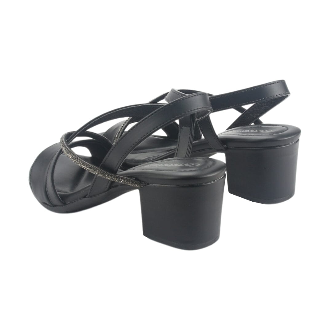 Sandalia Comfortflex Mujer 2457404 Negro Casual Sandalias Comfortflex 