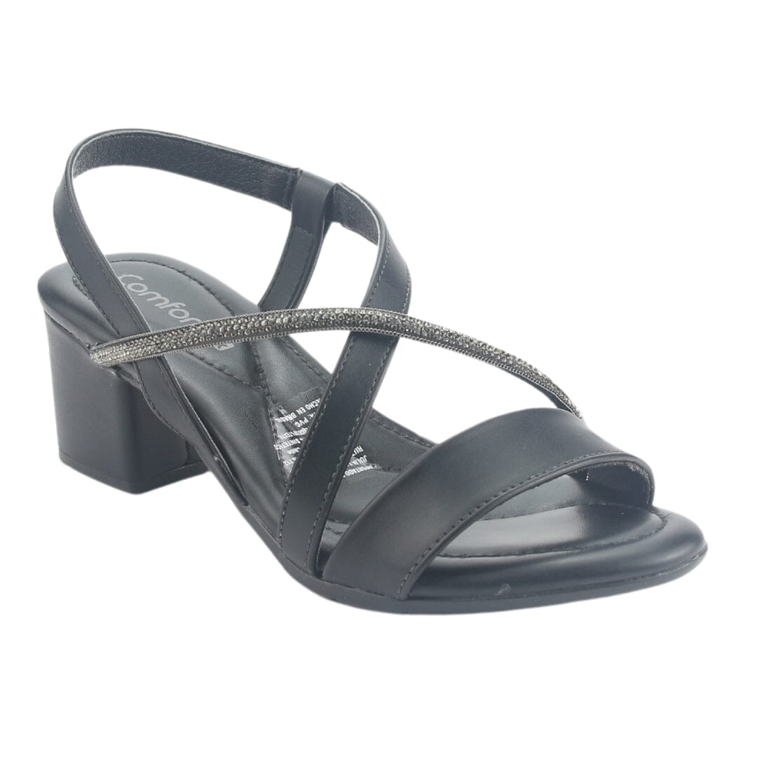 Sandalia Comfortflex Mujer 2457404 Negro Casual Sandalias Comfortflex 