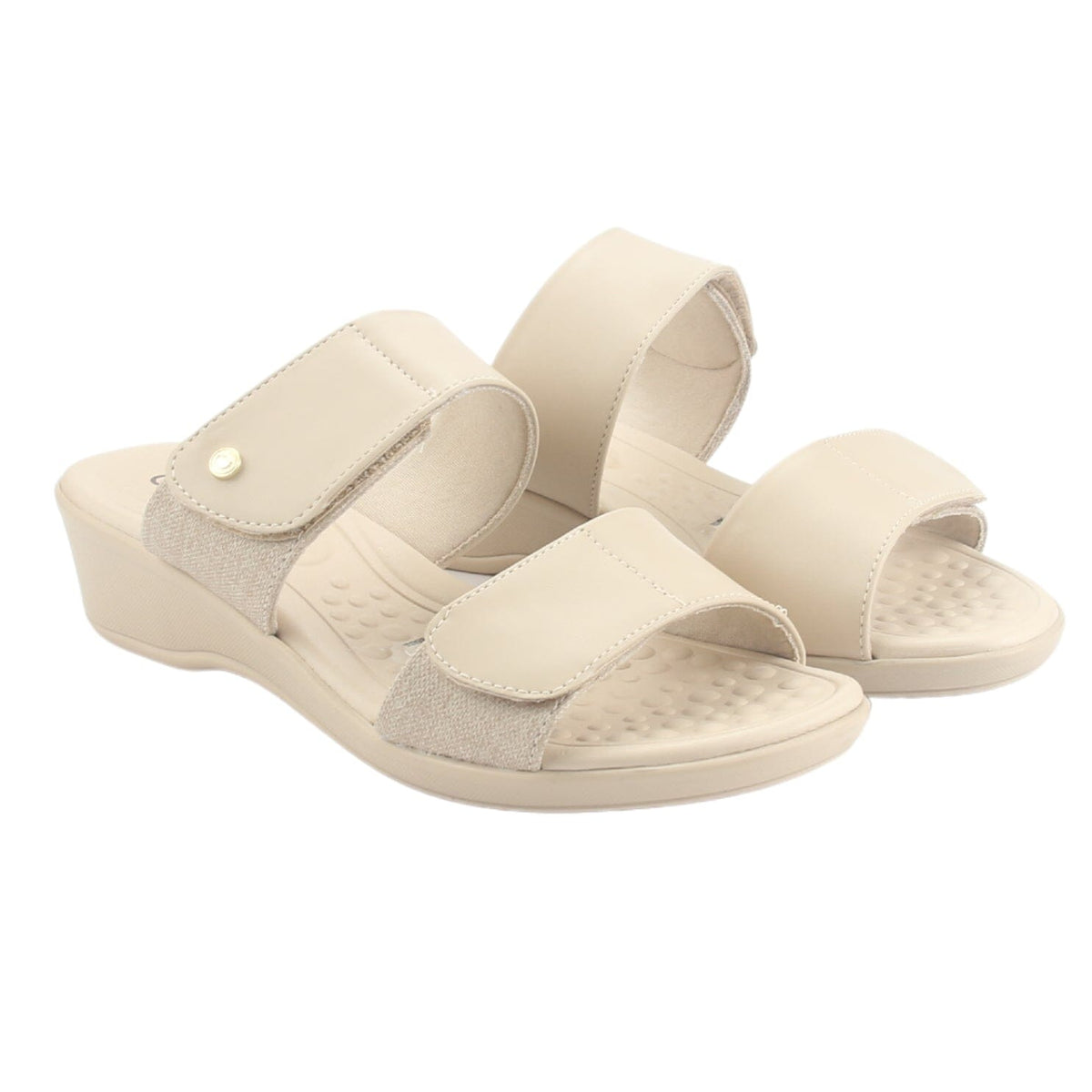Sandalia Comfortflex Mujer 2472402 Beige Casual Sandalias Comfortflex 