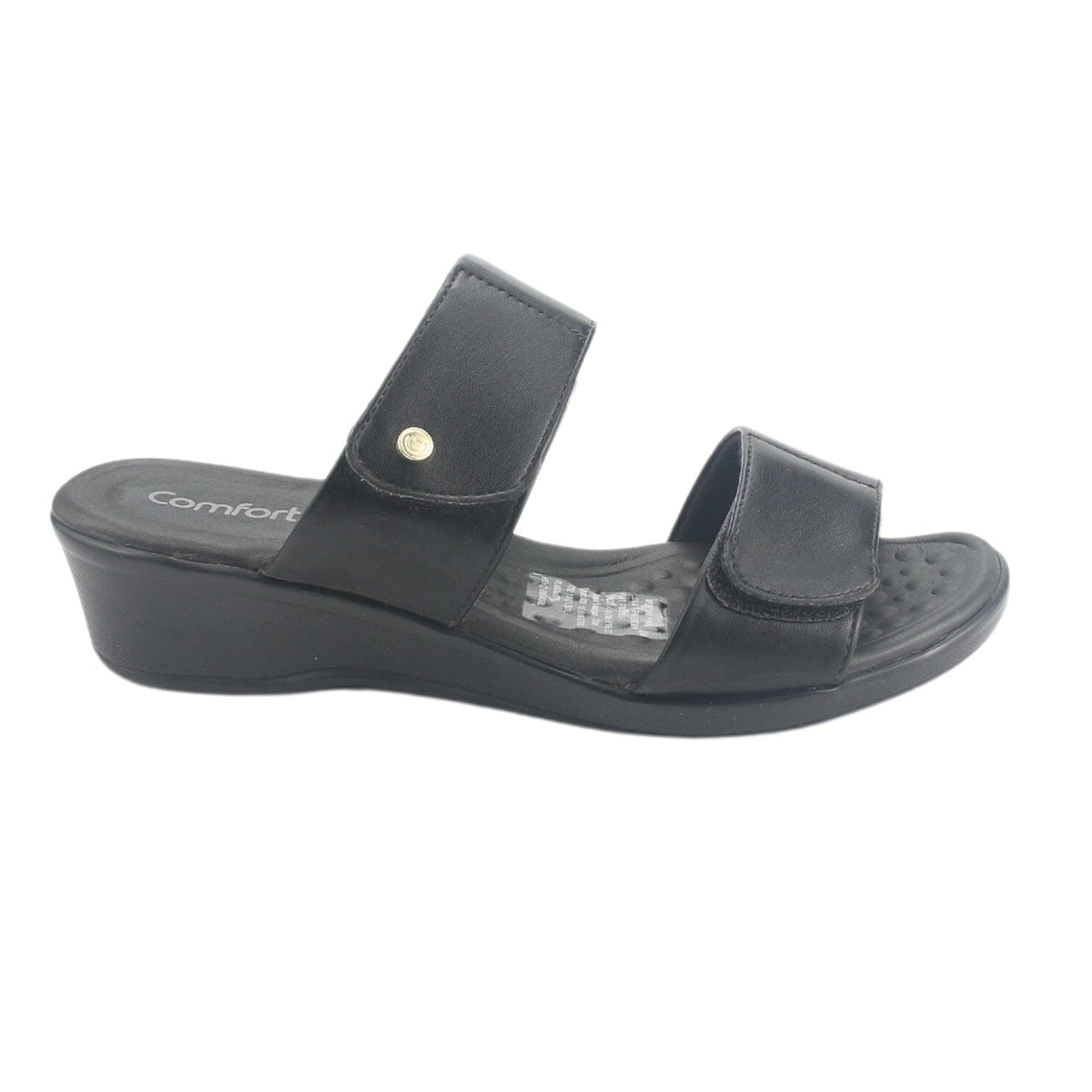 Sandalia Comfortflex Mujer 2472402 Negro Casual Sandalias Comfortflex 