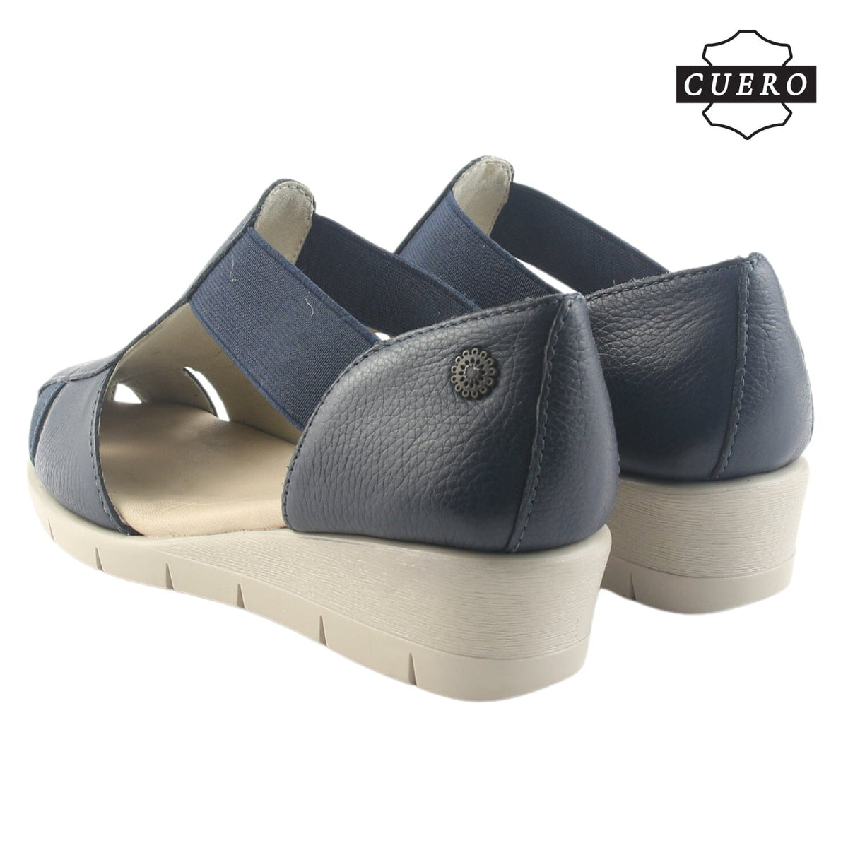Sandalia de Cuero Chalada Mujer Calafate-3 Azul Casual Sandalias Chalada 