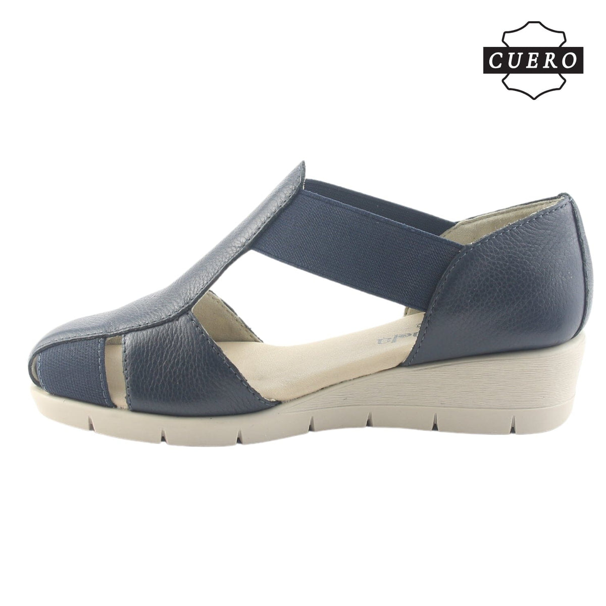 Sandalia de Cuero Chalada Mujer Calafate-3 Azul Casual Sandalias Chalada 