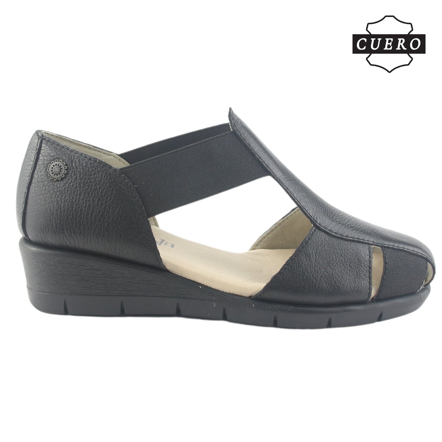 Sandalia de Cuero Chalada Mujer Calafate-3 Negro Casual Sandalias Chalada 