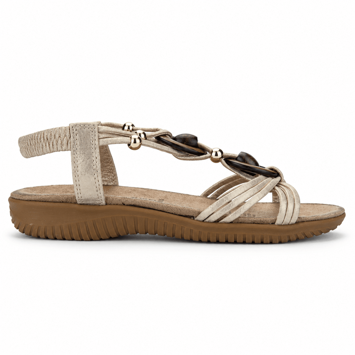 Sandalia Dorado Mujer Casual Chalada Clara Chalada 