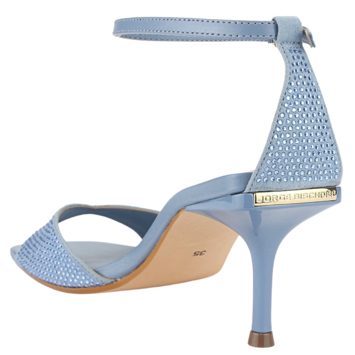 Sandalia Jorgebischoff Mujer J10543039 Azul Casual Sandalias Taco Jorge Bischoff 