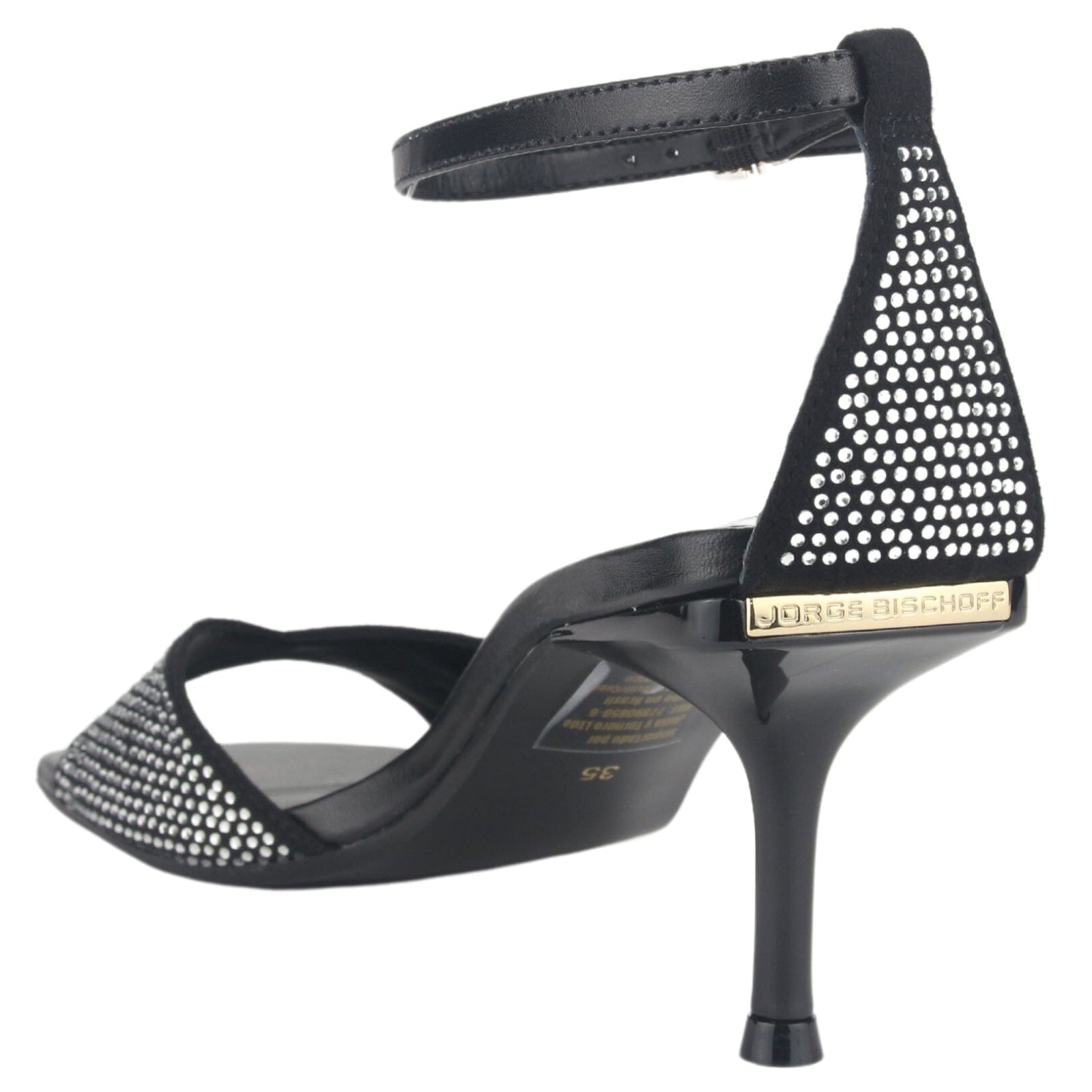 Sandalia Jorgebischoff Mujer J10543039 Negro Casual Sandalias Taco Jorge Bischoff 