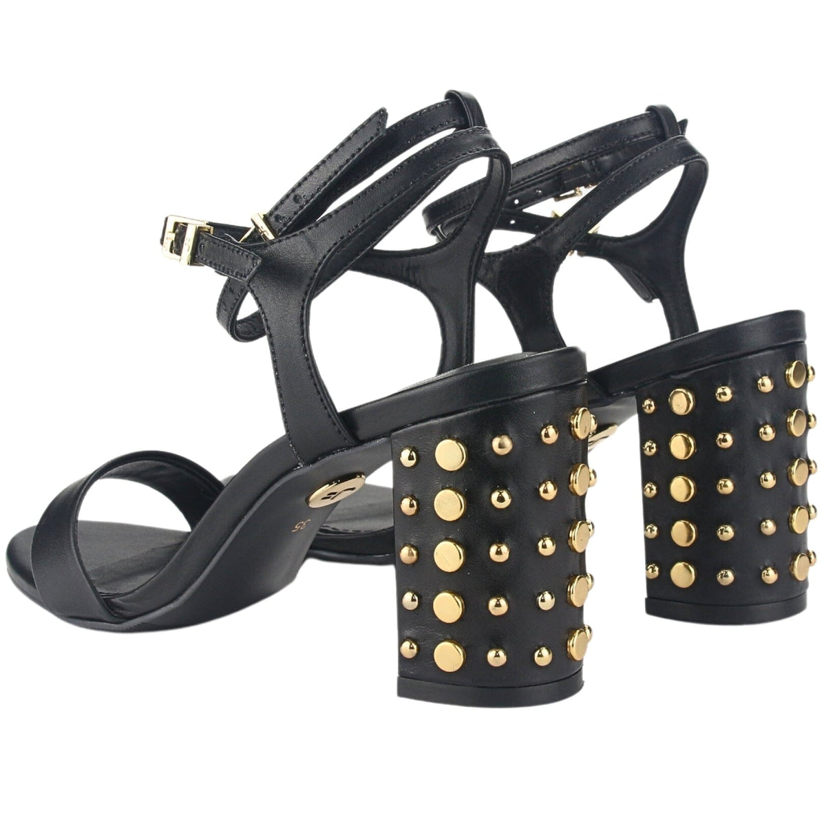 Sandalia Jorgebischoff Mujer J15793017 Negro Casual Sandalias Taco Jorge Bischoff 