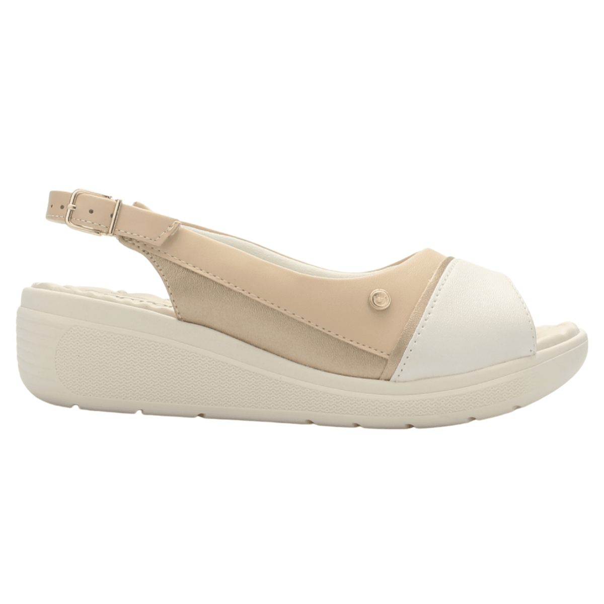 Sandalia Mujer Beige Comfortflex 2586405 Casual Sandalias Comfortflex 