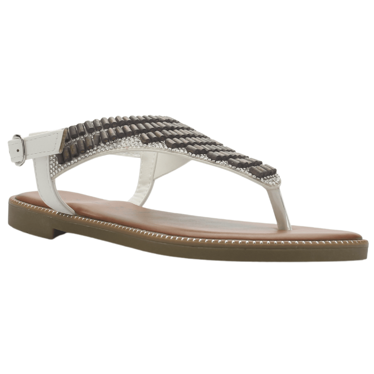 Sandalia Mujer Casual Blanco Chalada Buckel-5 Sandalias Chalada 