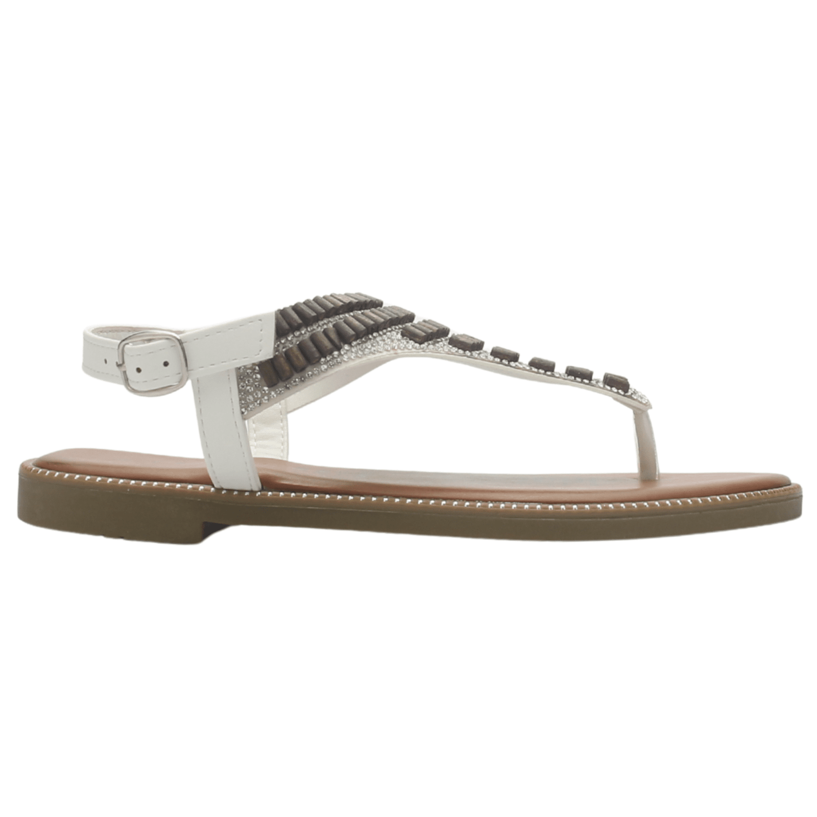 Sandalia Mujer Casual Blanco Chalada Buckel-5 Sandalias Chalada 