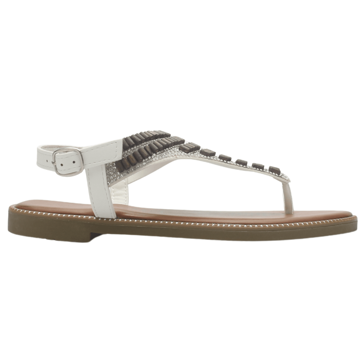 Sandalia Mujer Casual Blanco Chalada Buckel-5 Sandalias Chalada 