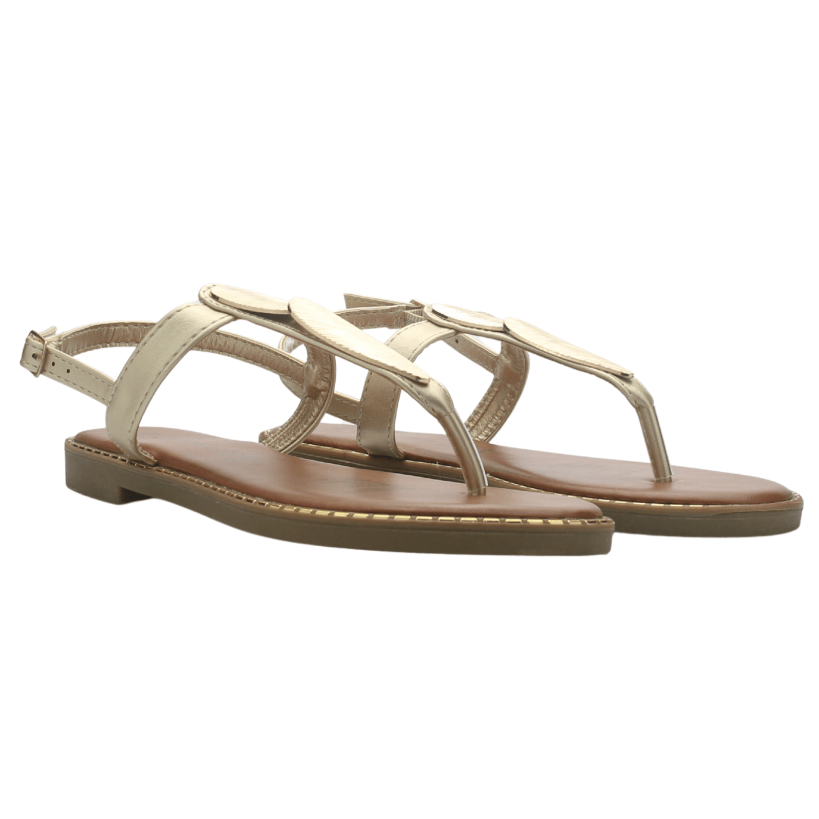 Sandalia Mujer Casual Dorado Chalada Buckel-4 Sandalias Chalada 