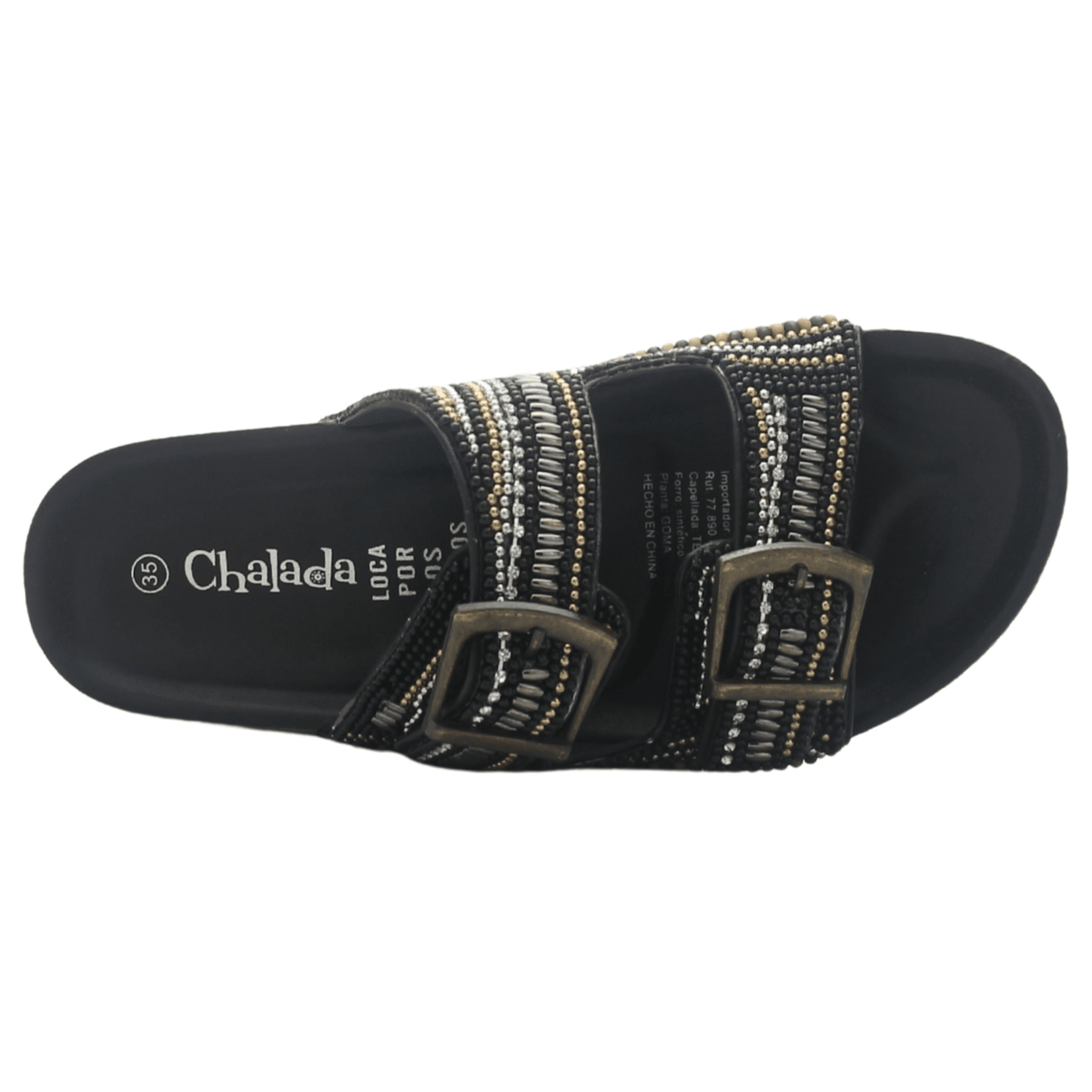 Sandalia Mujer Casual Negro Chalada Doit-20 Sandalias Chalada 