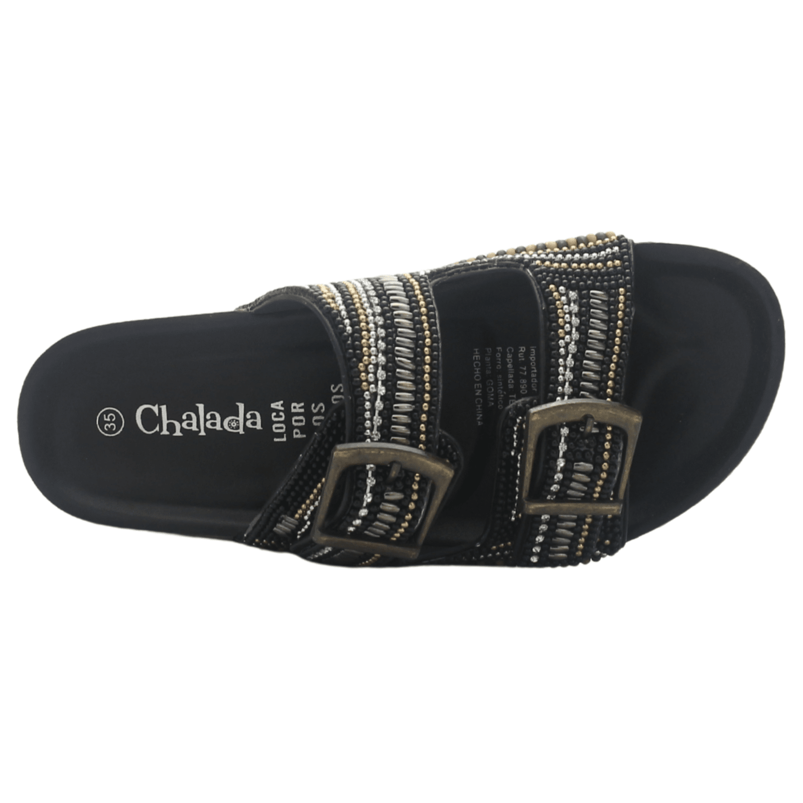 Sandalia Mujer Casual Negro Chalada Doit-20 Sandalias Chalada 