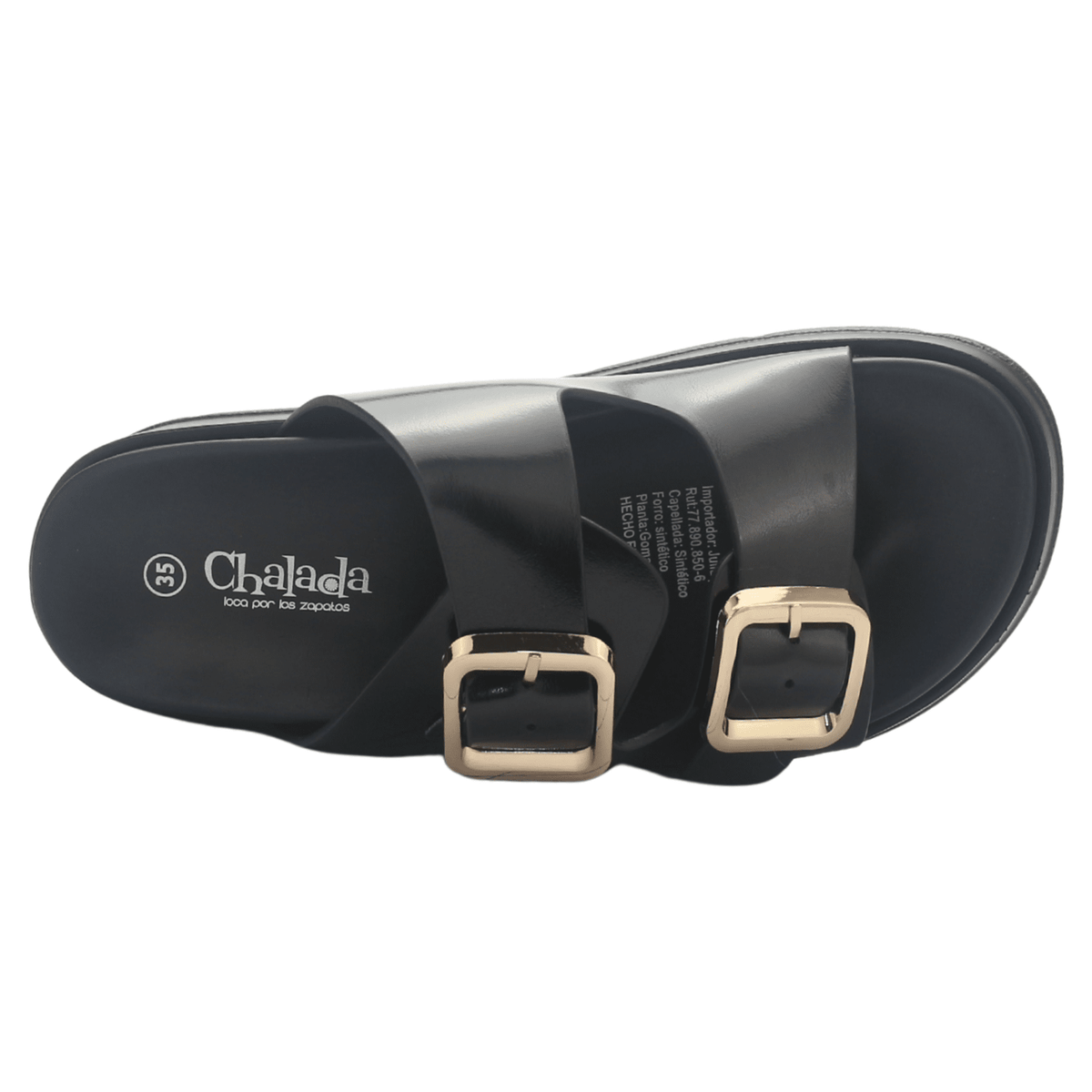 Sandalia Mujer Chalada Cumbia-30 Negro Casual Sandalias Chalada 