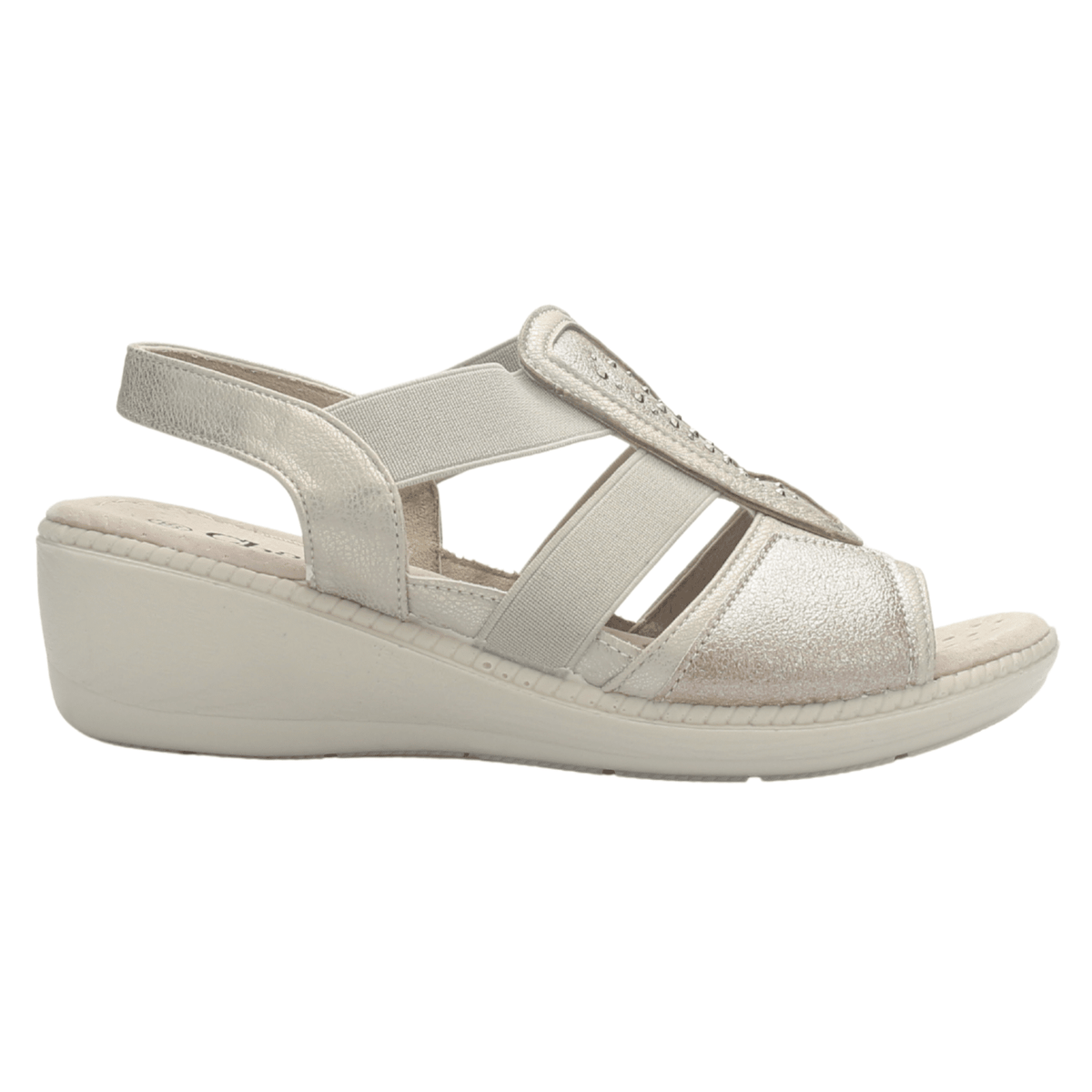 Sandalia Mujer Chalada Lupe-4 Champagne Casual Sandalias Chalada 35 Plateado 