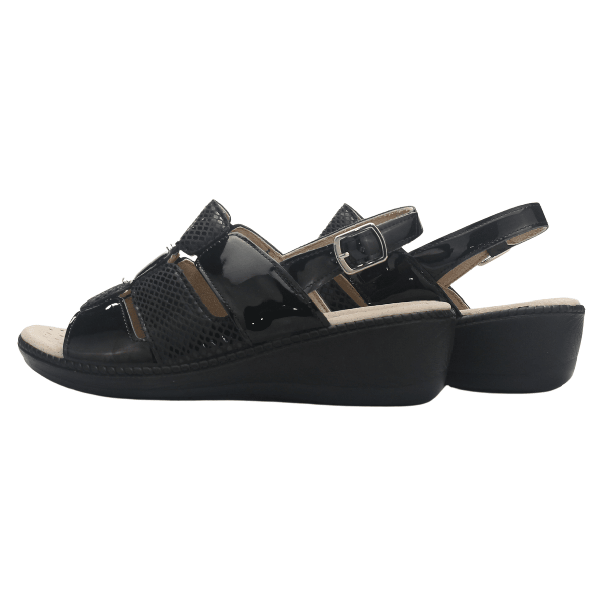 Sandalia Mujer Chalada Lupe-85 Negro Casual Sandalias Chalada 