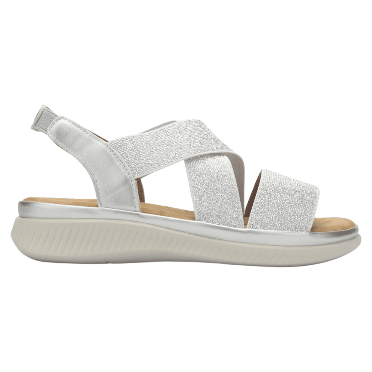 Sandalia Mujer Chalada Malibu-1 Plateado Casual Sandalias Chalada 