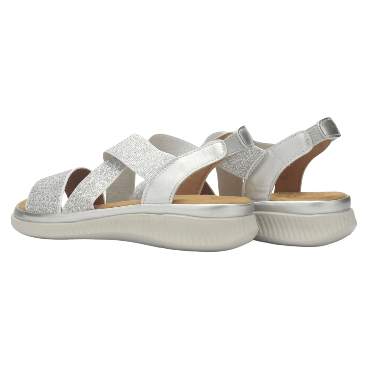 Sandalia Mujer Chalada Malibu-1 Plateado Casual Sandalias Chalada 