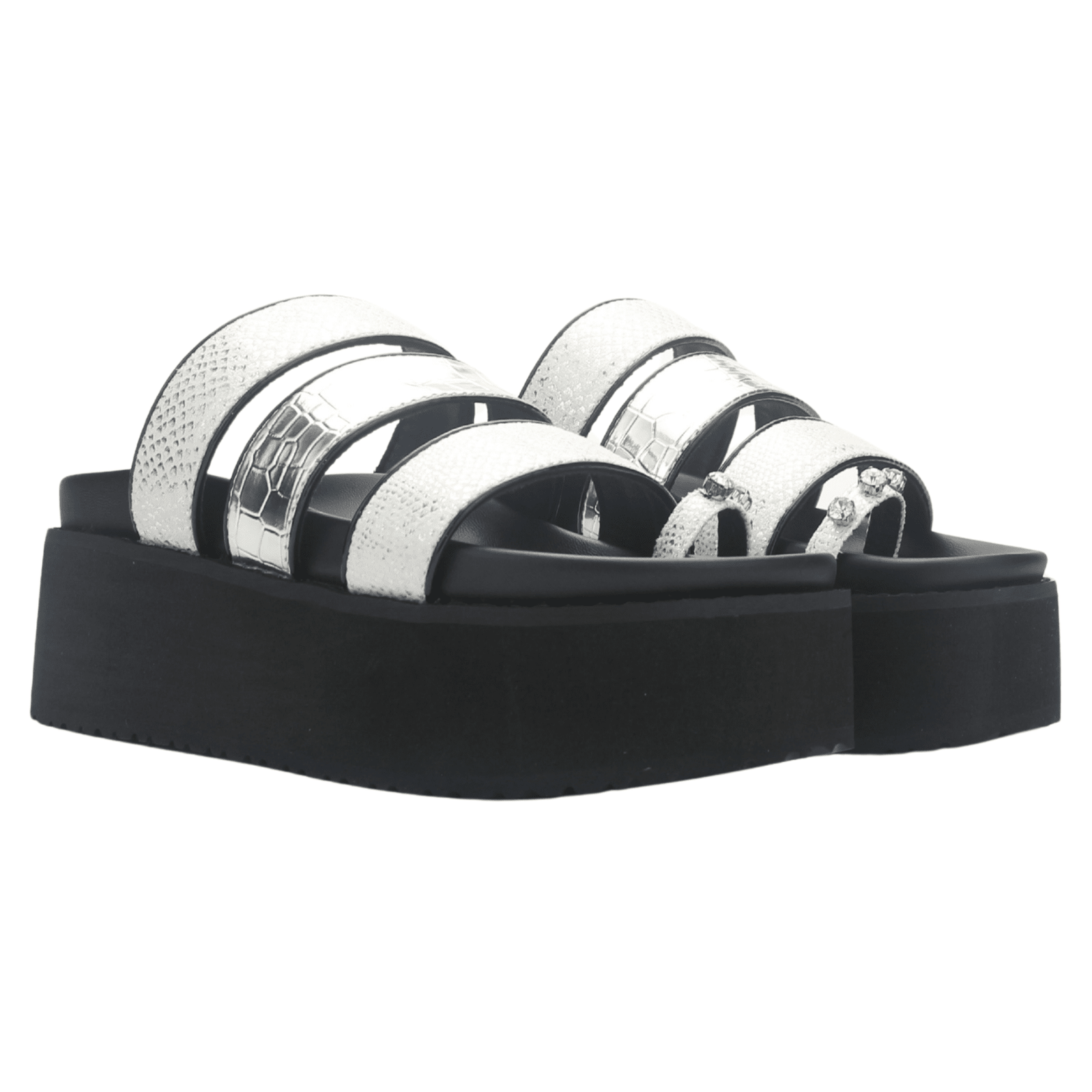 Sandalia Mujer Chalada Viru-21 Plateado Casual Sandalias Chalada 