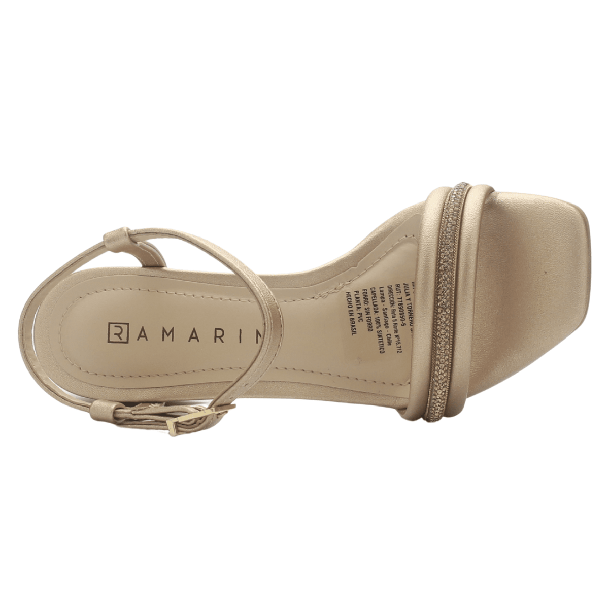 Sandalia Mujer Dorado Ramarim 2530202 Casual Sandalias Ramarim 