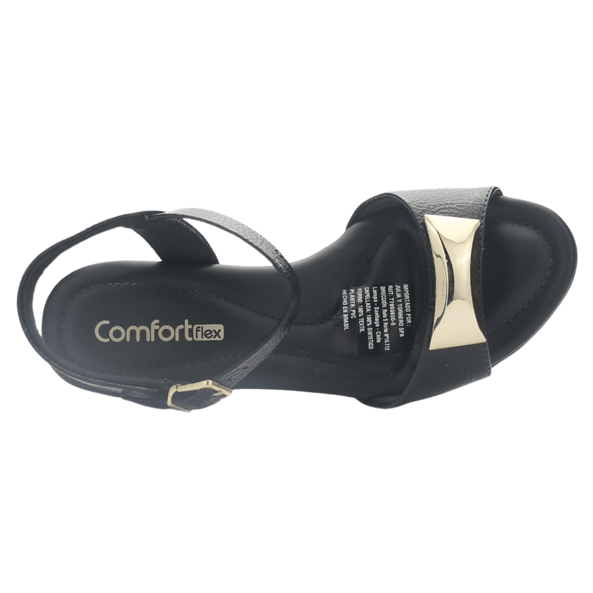 Sandalia Mujer Negro Comfortflex 2557402 Casual Sandalias Comfortflex 