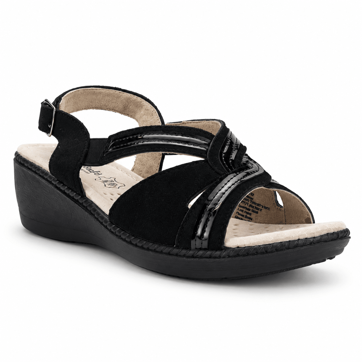 Sandalia Negro Mujer Casual Chalada Lupe Chalada 