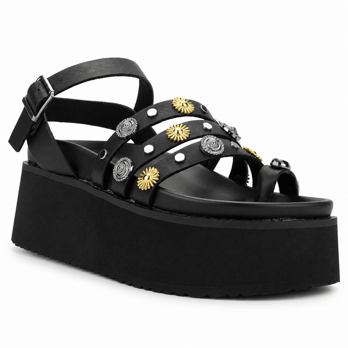 Sandalia Negro Mujer Casual Chalada Viru Chalada 