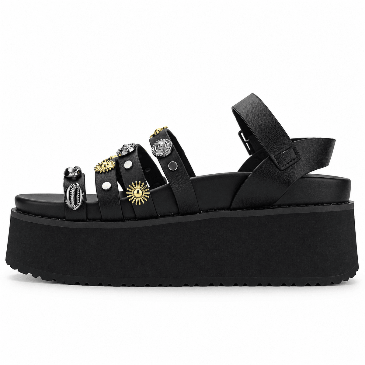 Sandalia Negro Mujer Casual Chalada Viru Chalada 