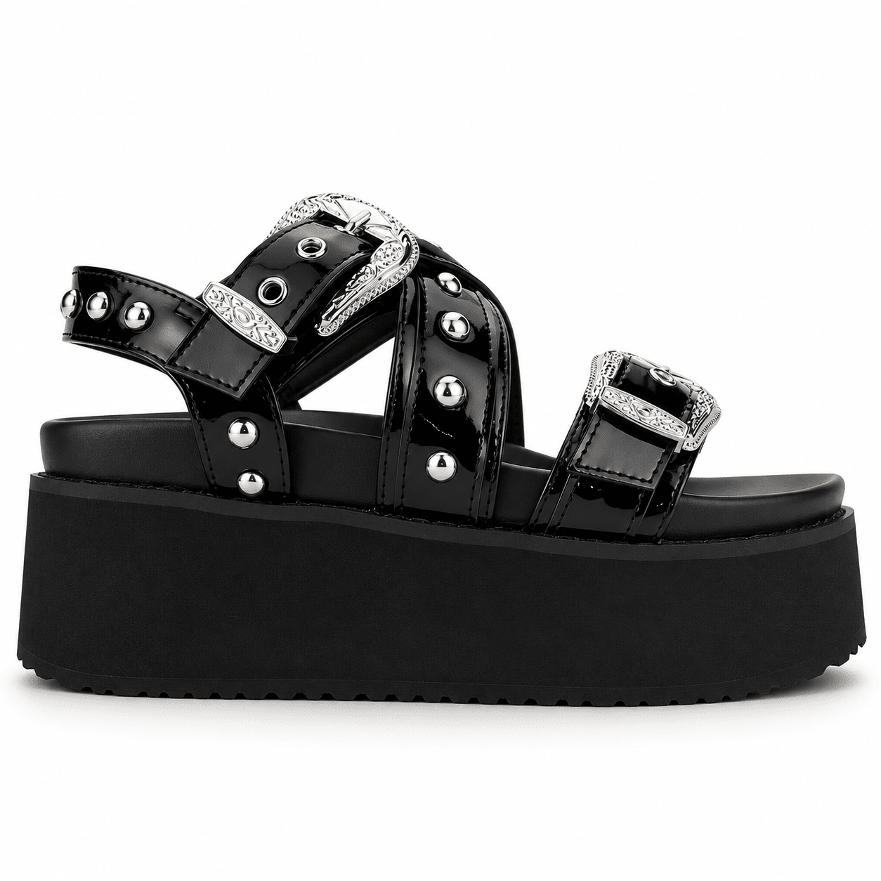 Sandalia Negro Mujer Casual Chalada Viru Chalada 